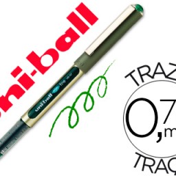 Bolígrafo roller uni-ball eye UB-157 tinta verde 0,7 mm.
